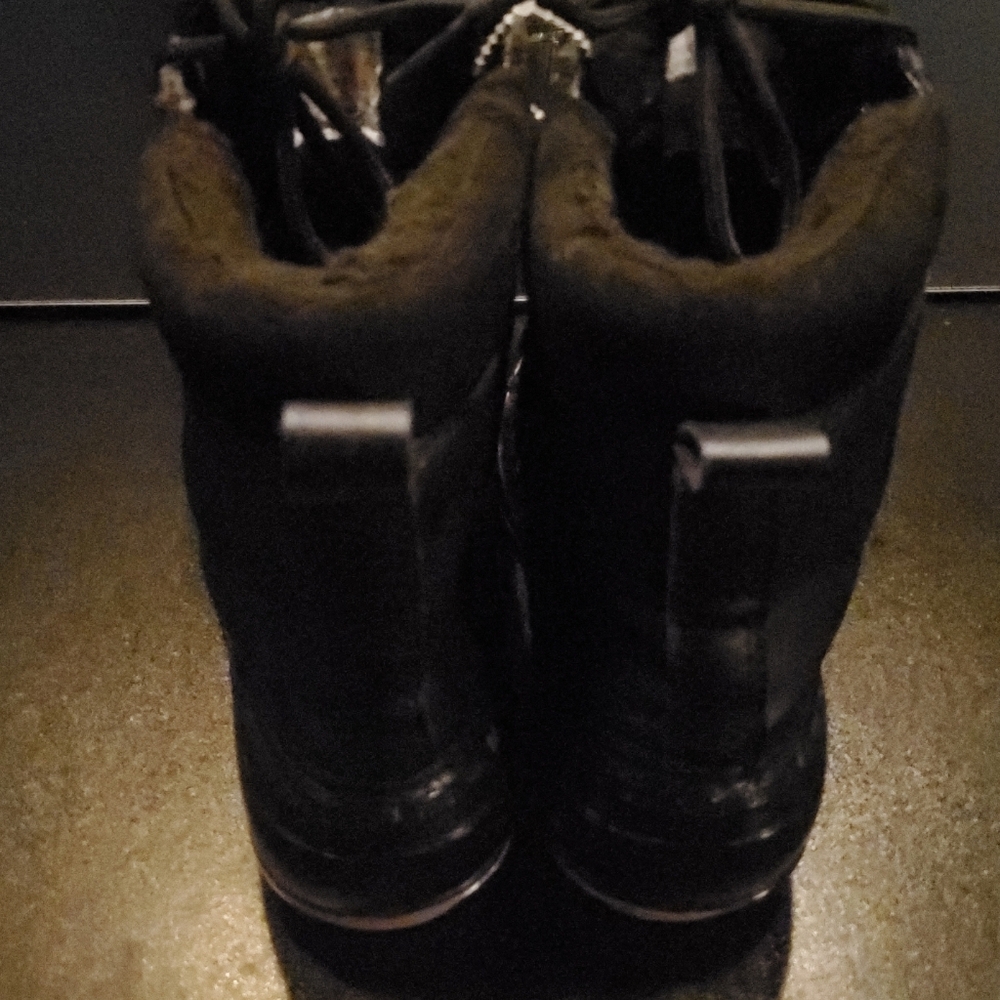 Just Fab Duck Boots Black Size 7 - Picture 5 of 8